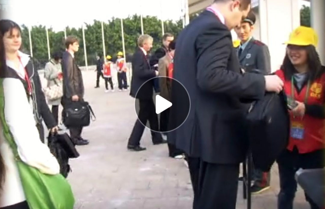 中國(guó)留學(xué)人員廣州科技交流會(huì)rfid電子芯片門(mén)票入場(chǎng)視頻